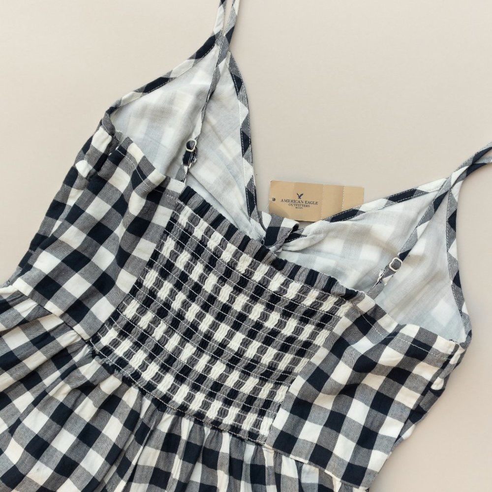 American Eagle Gingham Romper - image 5